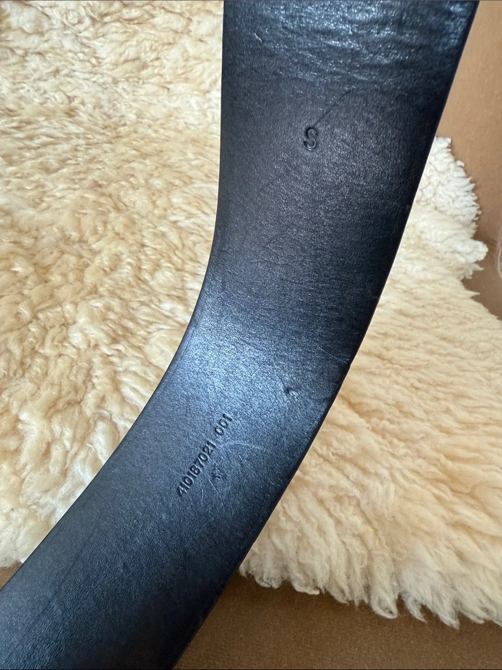 Ralph Lauren Black Suede Wide Belt